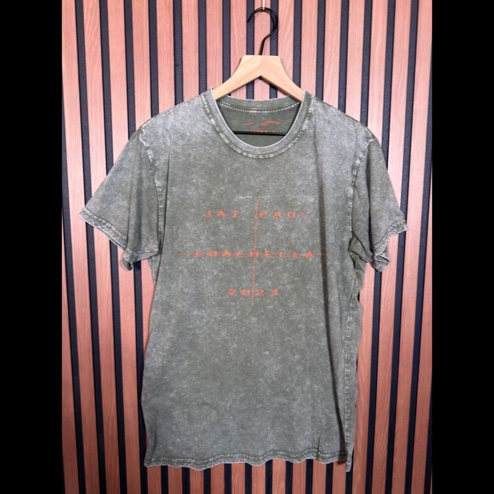 Jai Paul x Coachella T-Shirt Medium BTSTU 2023 Recording Green Graphic Print Tee